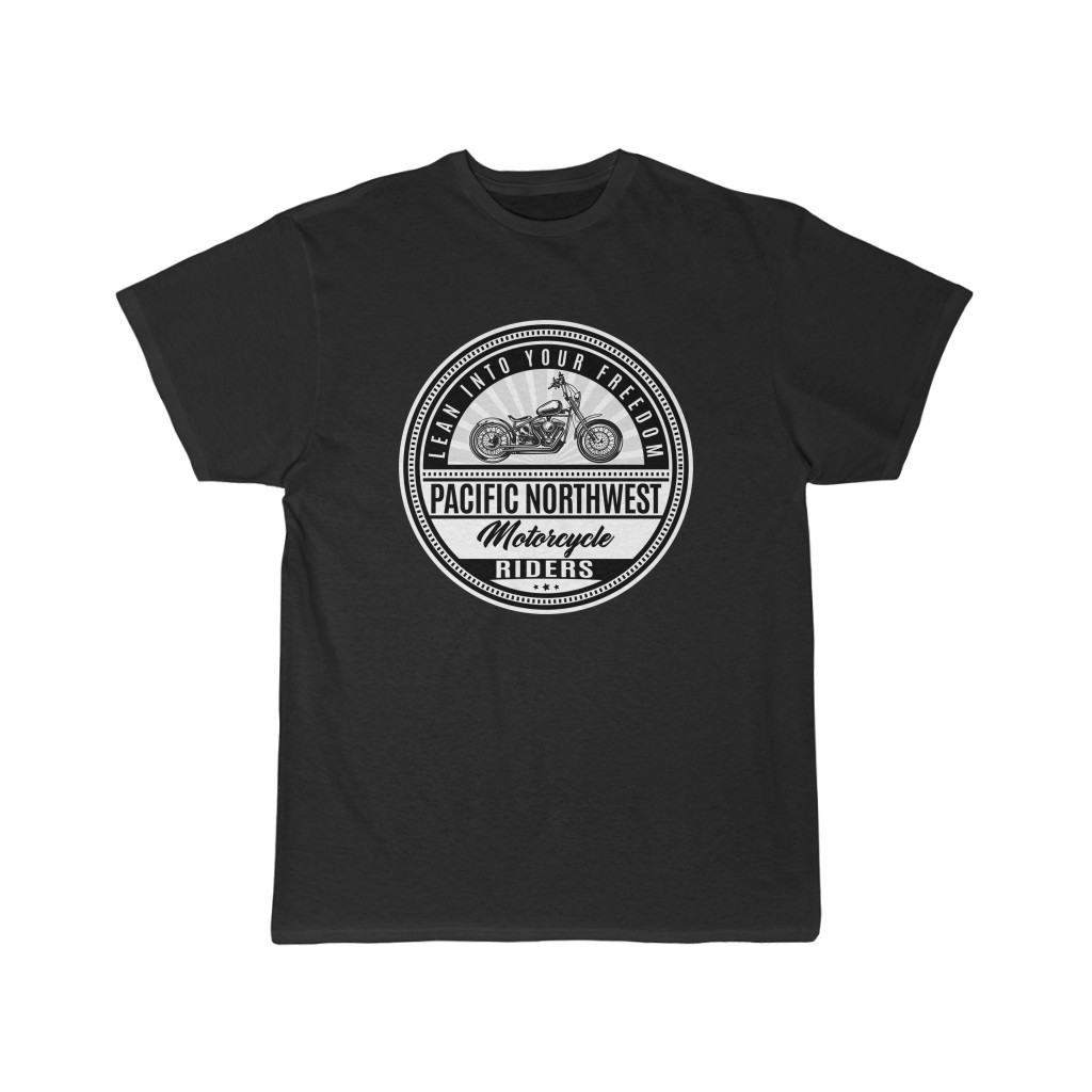 Pacific Northwest Motorcycle Riders Men's Short Sleeve Tee Shirt T-Shirt - Image 3