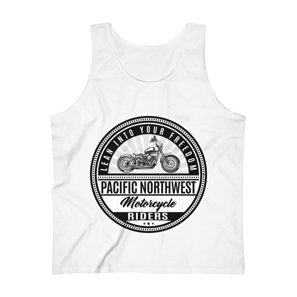 Pacific Northwest Motorcycle Riders Men's Ultra Cotton Tank Top - Image 2