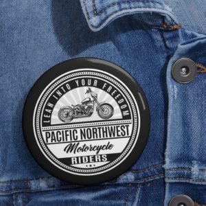 Pacific Northwest Motorcycle Riders Lapel Hat Bag Pin Button
